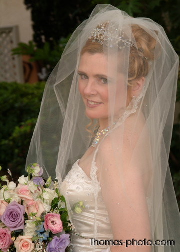 This strawberry blonde Sacramento bride had a great complexion and didn't require much foundation.
